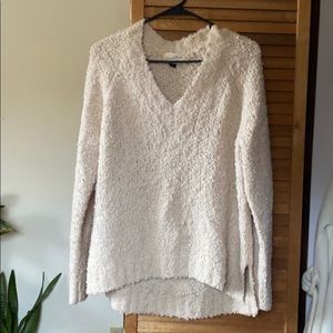 Off white popcorn knit sweater